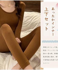 あったかインナー 上下セット 裏起毛有り 裏起毛なし レディース 防寒インナー インナーウェア ロングタイツ アンダーウェア 保温インナー防寒肌着